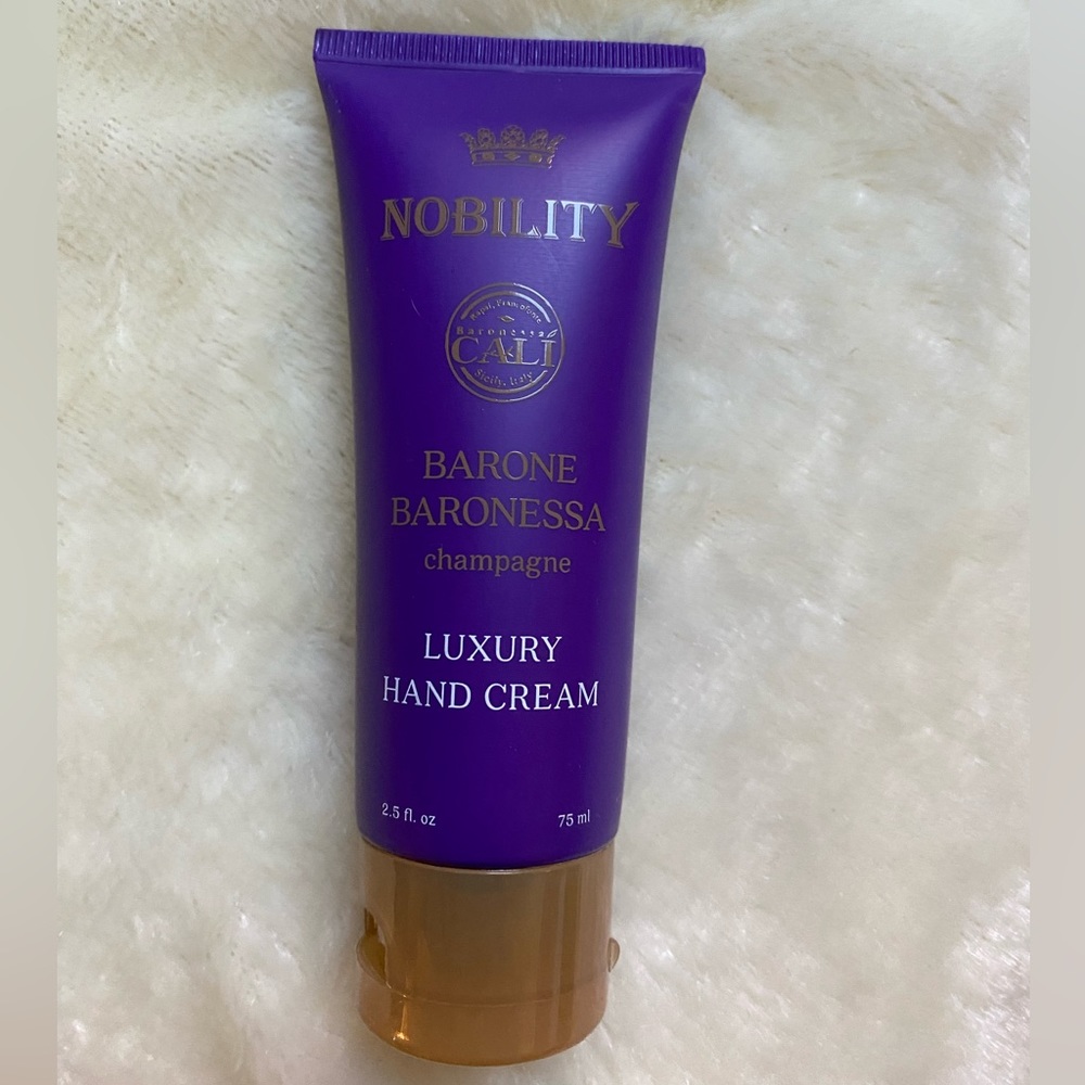 NWT Nobility Luxury Hand Cream- Baron Baronesa Champagne